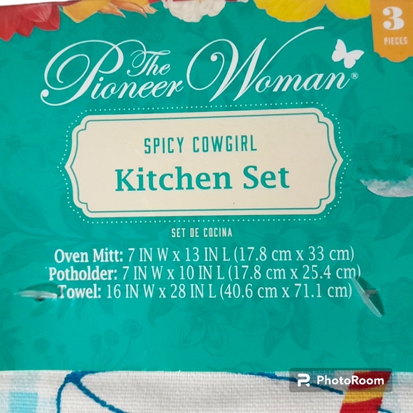 The Pioneer Woman Spicy Cowgirl 3pc Kitchen Set, NWT - Picture 3 of 8